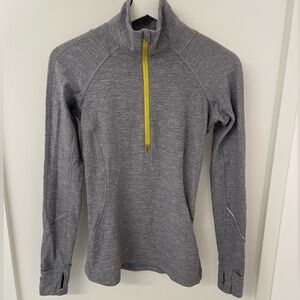 Lululemon Quarter-Zip Pullover with Yellow Accent